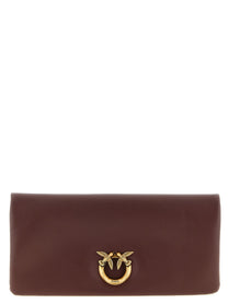 Pinko Medium Love Click Soft Horizontal Clutch Bag Red