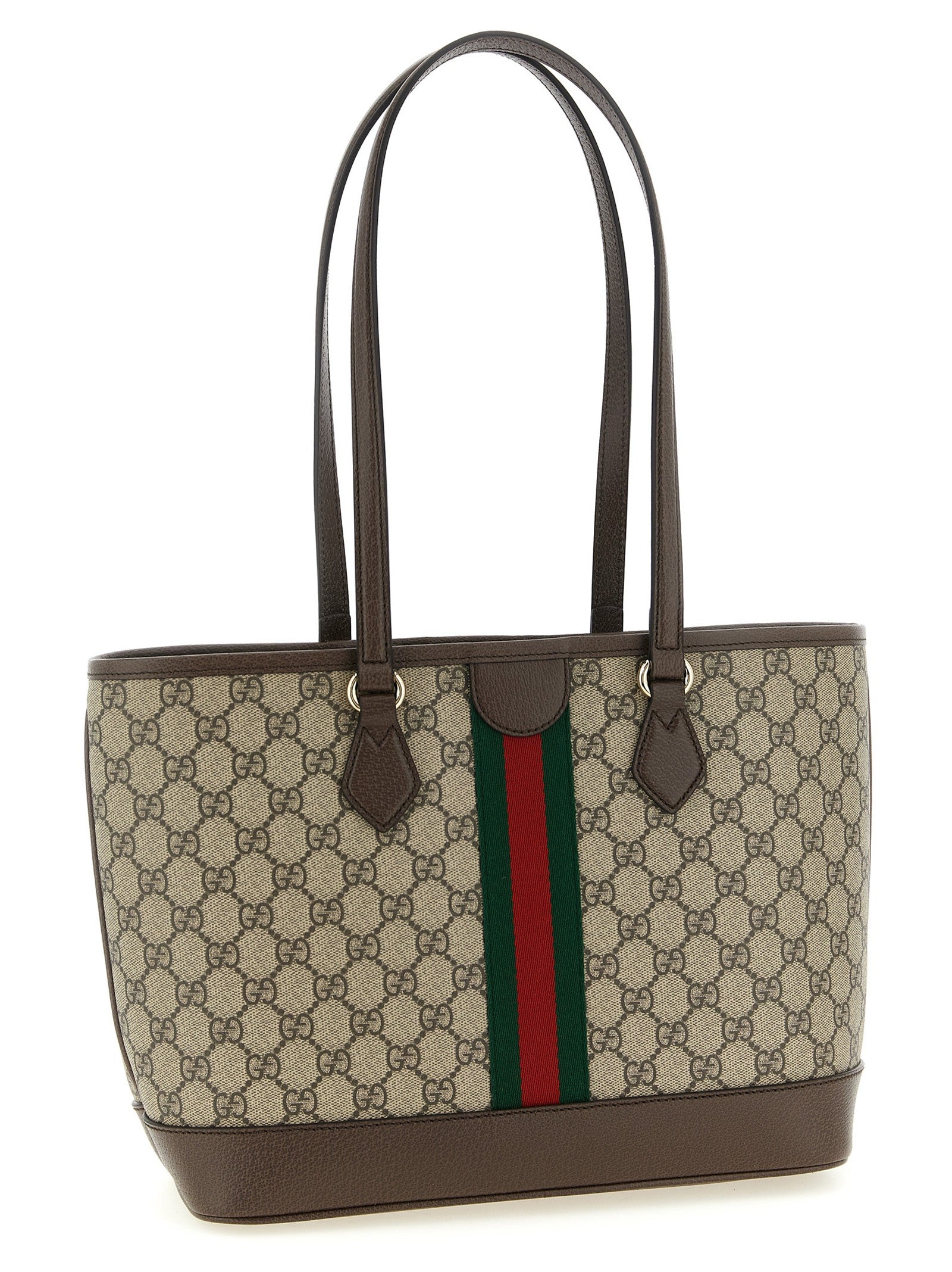 Gucci Medium Ophidia Shopping Bag Brown