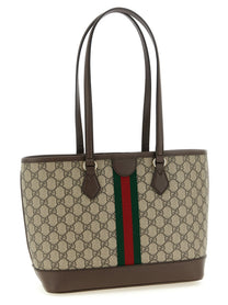Gucci Medium Ophidia Shopping Bag Brown