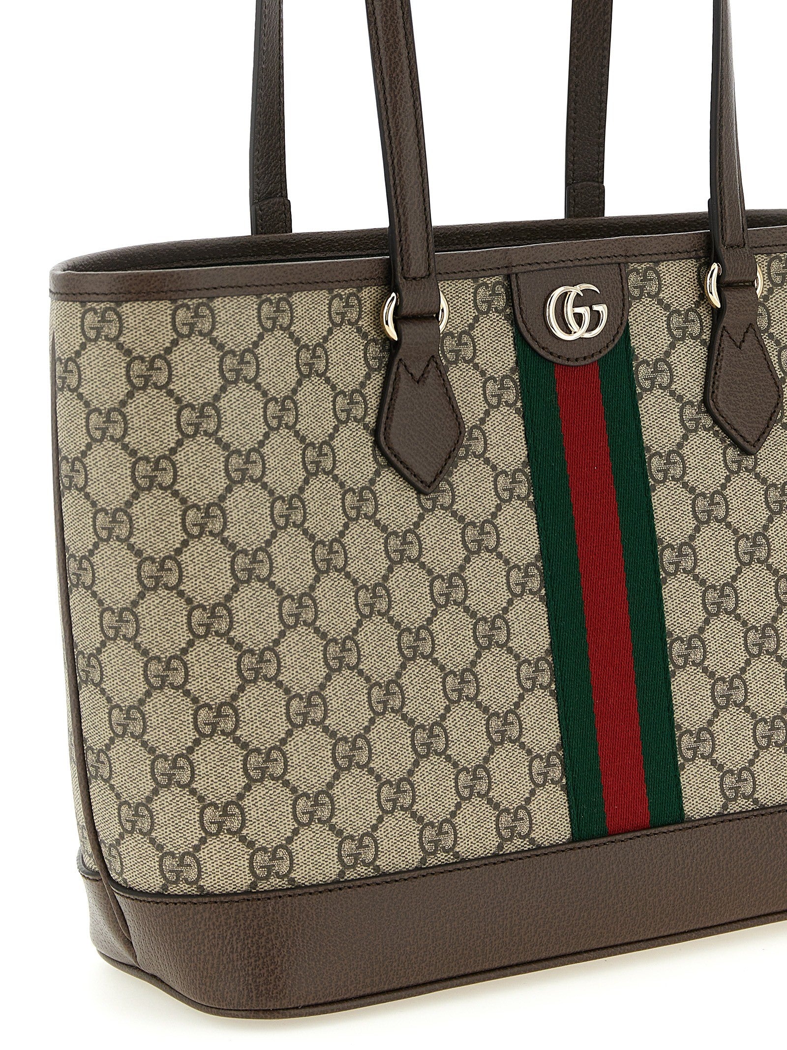 Gucci Medium Ophidia Shopping Bag Brown