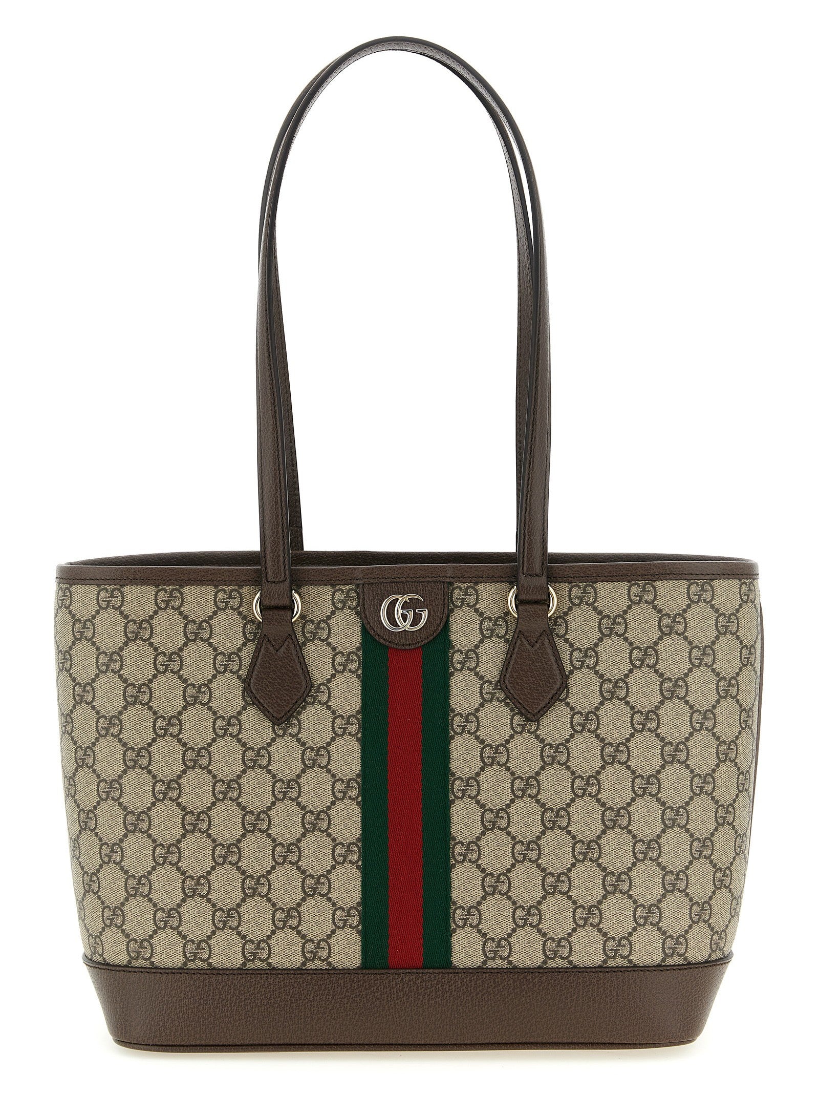 Gucci Medium Ophidia Shopping Bag Brown