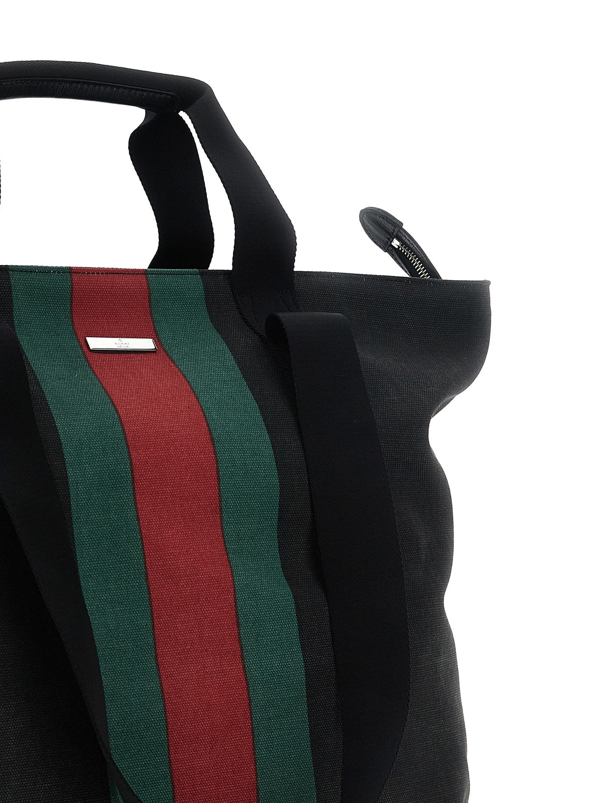Gucci Medium Positano Shopping Bag Black, view 3