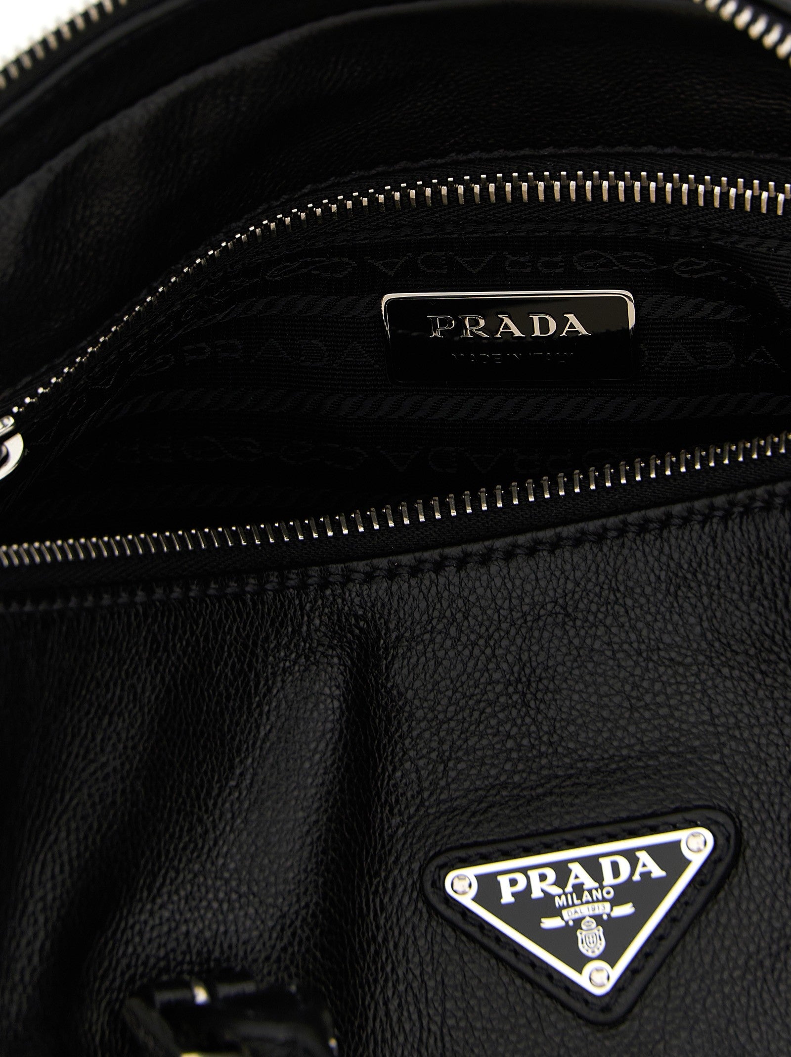PRADA Medium Prada Bonnie Shopping Bag Black