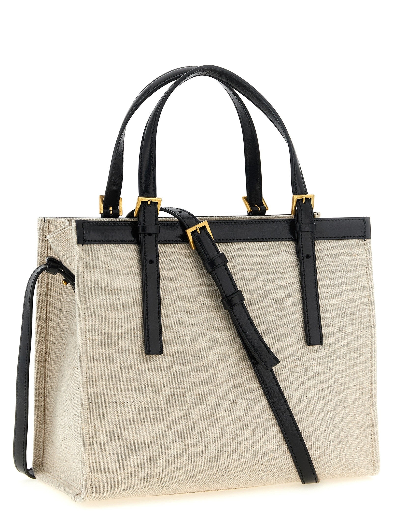 Versace Medium Rivière Shopping Bag Beige