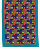 Miu Miu Medium Silk Scarf Gold, view 2