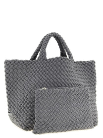NAGHEDI Medium St Barths Double Weave Shopping Bag Grey