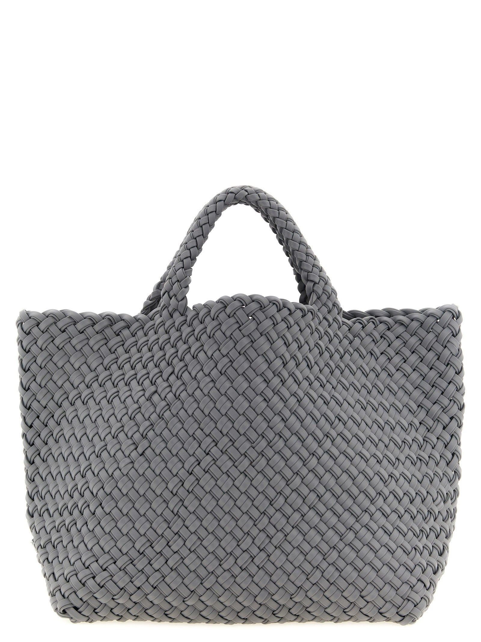 NAGHEDI Medium St Barths Double Weave Shopping Bag Grey