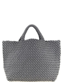 NAGHEDI Medium St Barths Double Weave Shopping Bag Grey