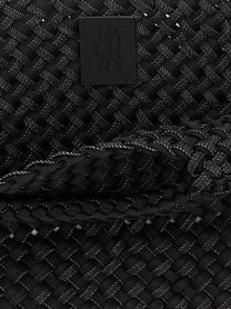 NAGHEDI Medium St Barths Double Weave Shopping Bag Black