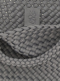 NAGHEDI Medium St Barths Double Weave Shopping Bag Grey