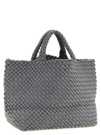 NAGHEDI Medium St Barths Double Weave Shopping Bag Grey