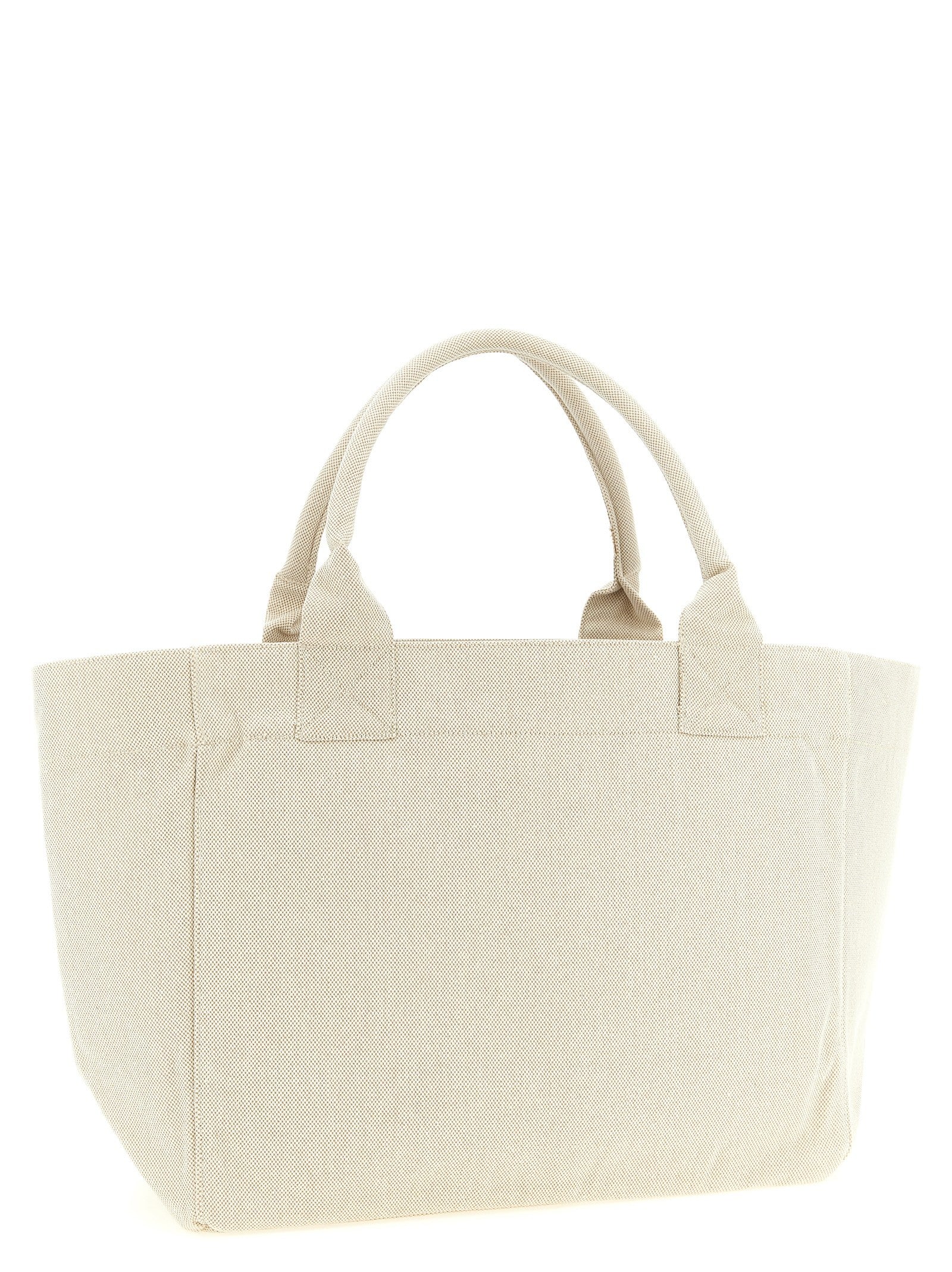 Ganni Medium Strawberry Shopping Bag Beige
