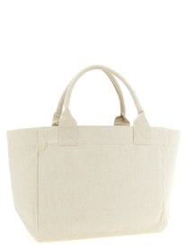 Ganni Medium Strawberry Shopping Bag Beige