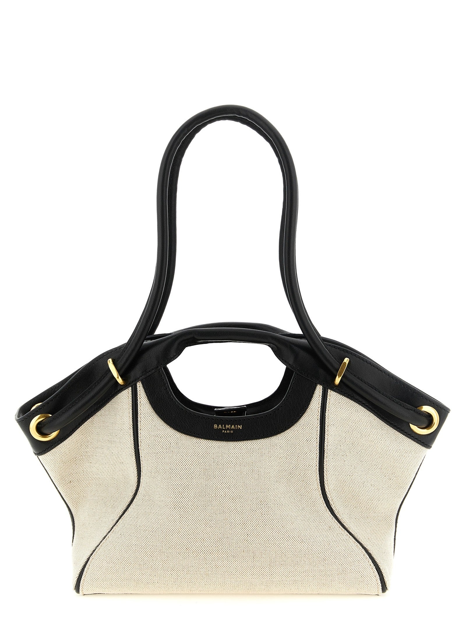 Balmain Medium Tote Shopping Bag White