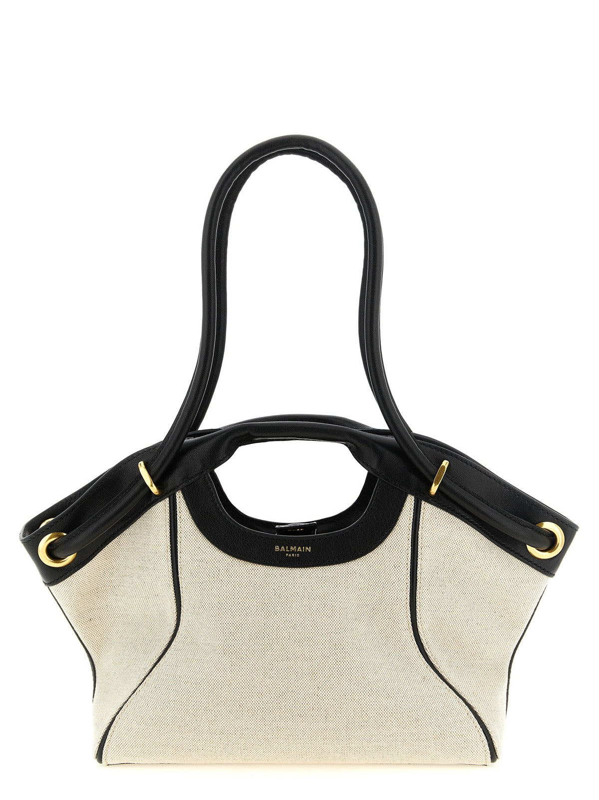 Balmain Medium Tote Shopping Bag White
