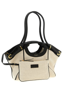 Balmain Medium Tote Shopping Bag White