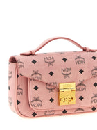 MCM Medium Tracy Crossbody Bag Blue, view 3
