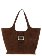 Roger Vivier Medium Viv Choc Shopping Bag Brown