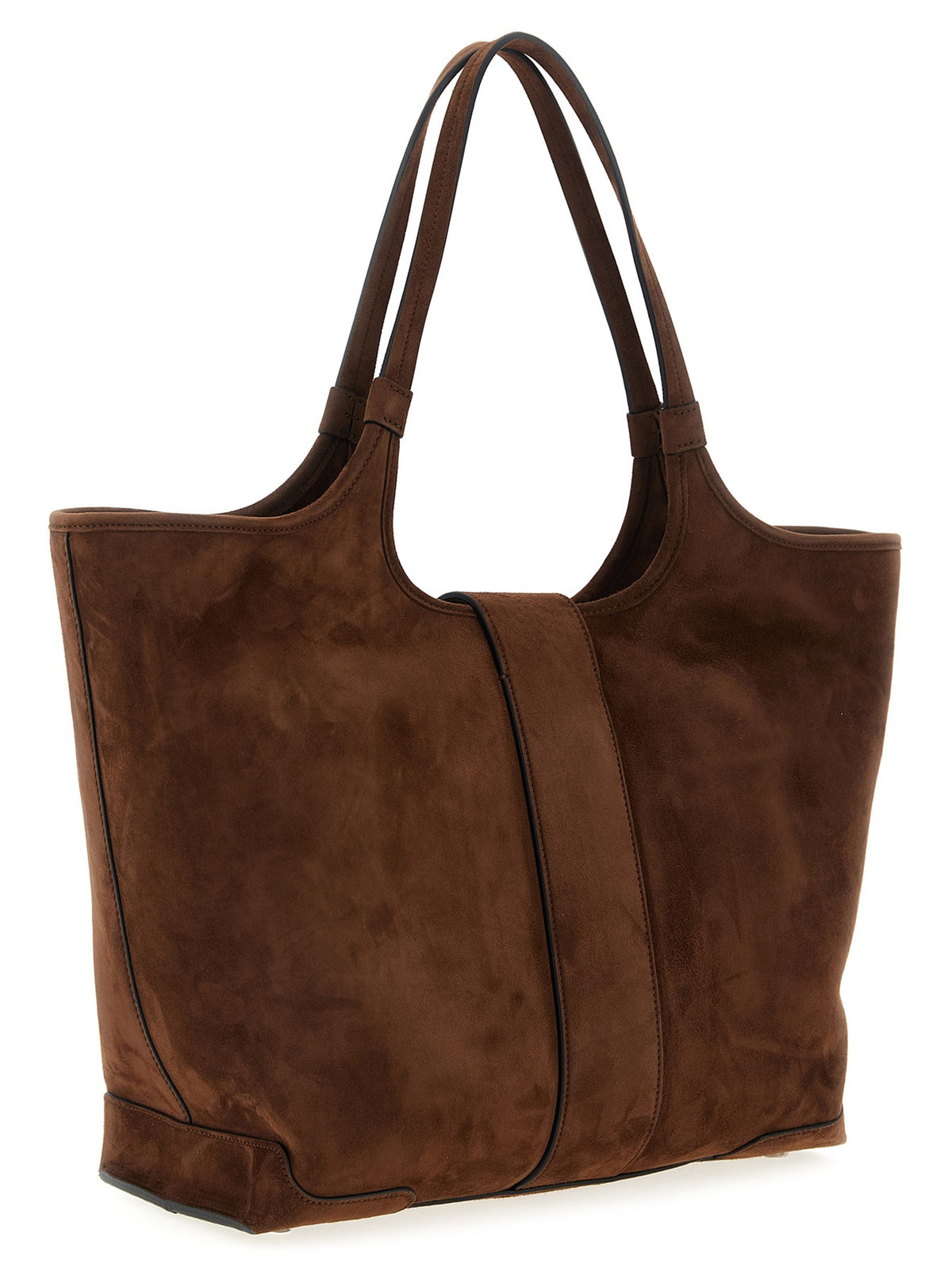 Roger Vivier Medium Viv Choc Shopping Bag Brown, view 2
