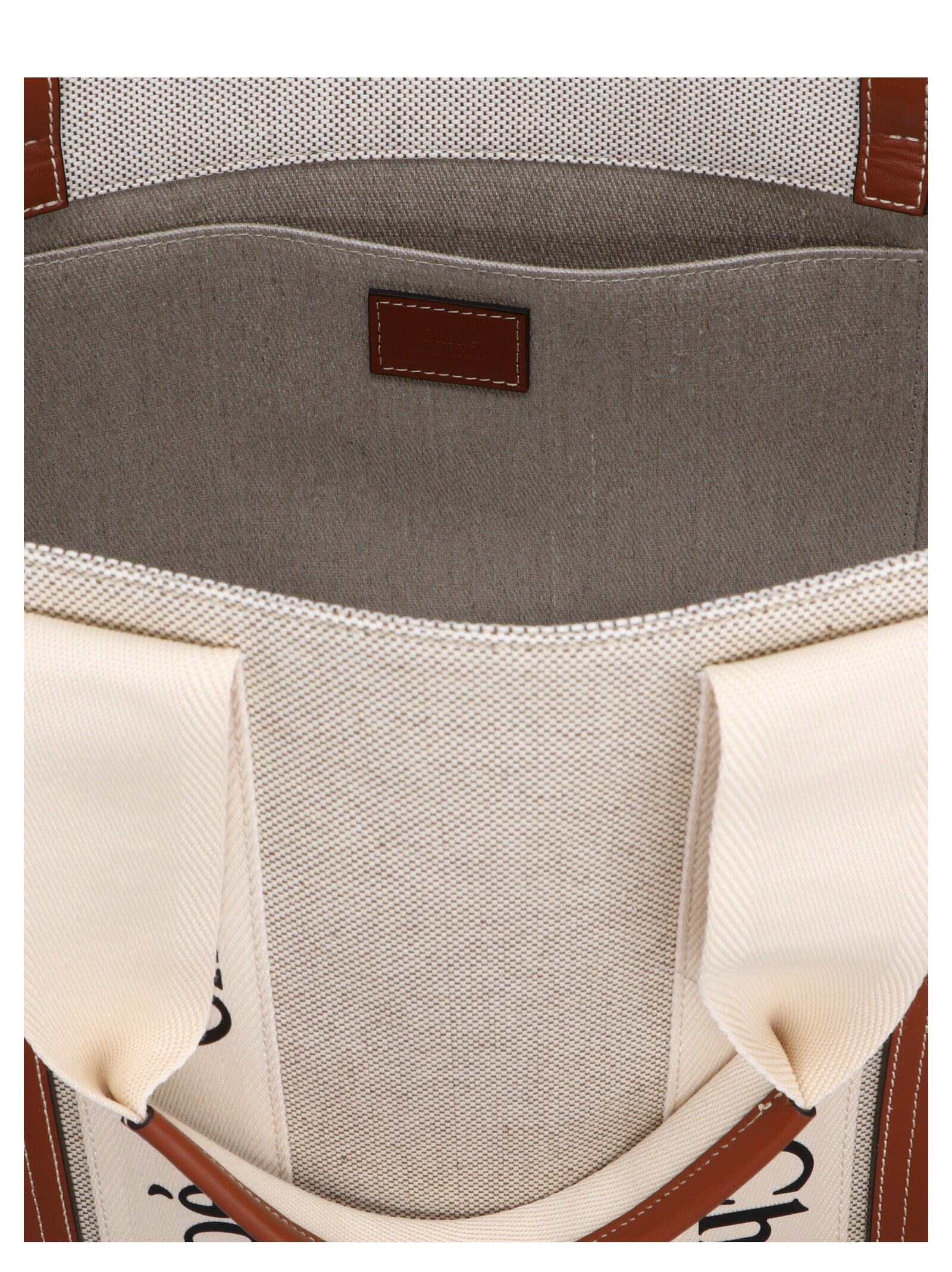 Chloé Medium Woody Shopping Bag Beige