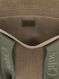 Chloé Medium Woody Shopping Bag Green