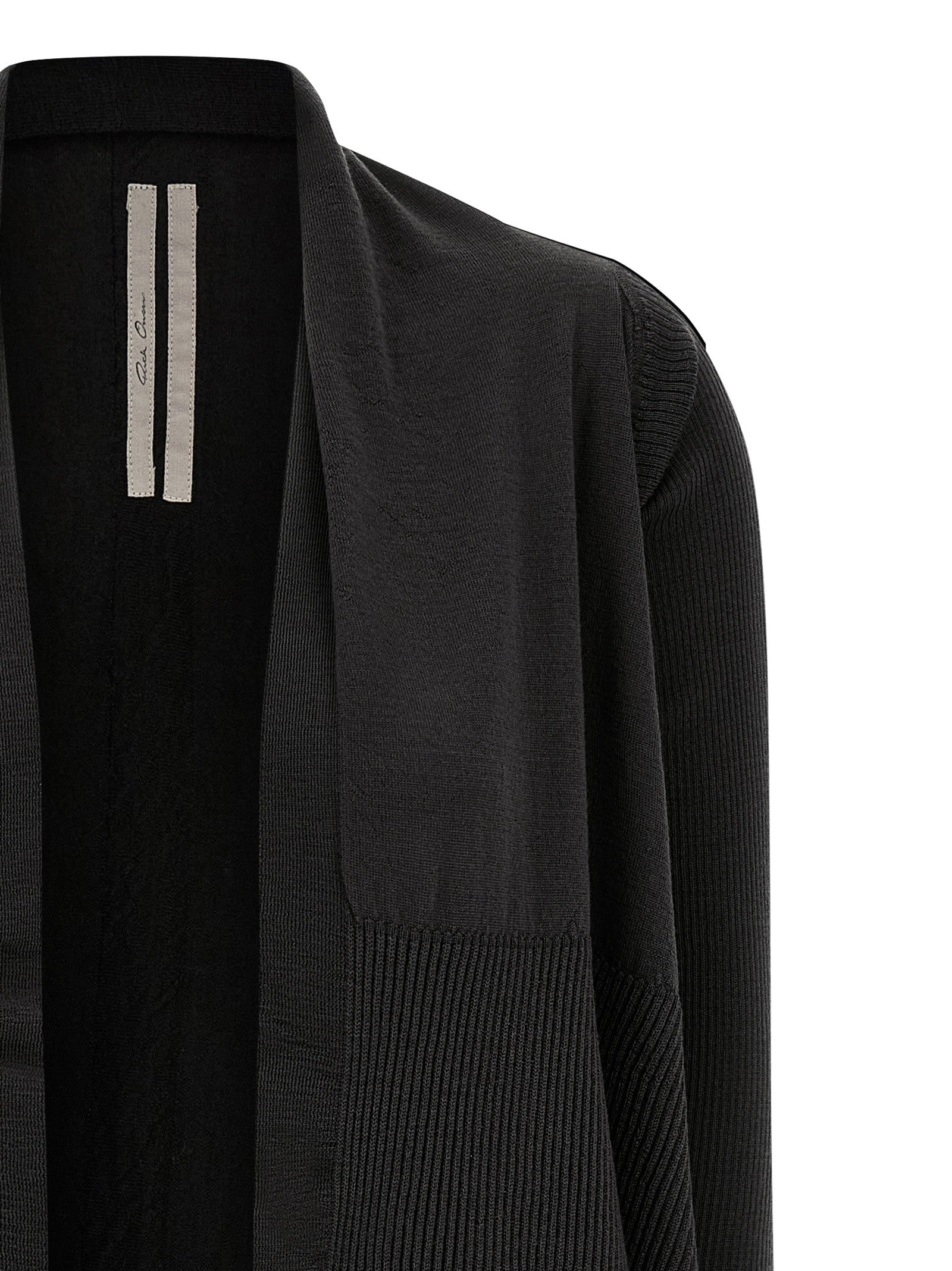 Rick Owens Medium Wrap Cardigan Black