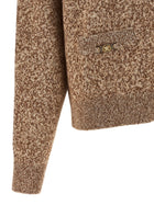 Versace Medusa Button Cardigan Beige, view 4