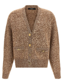 Versace Medusa Button Cardigan Beige