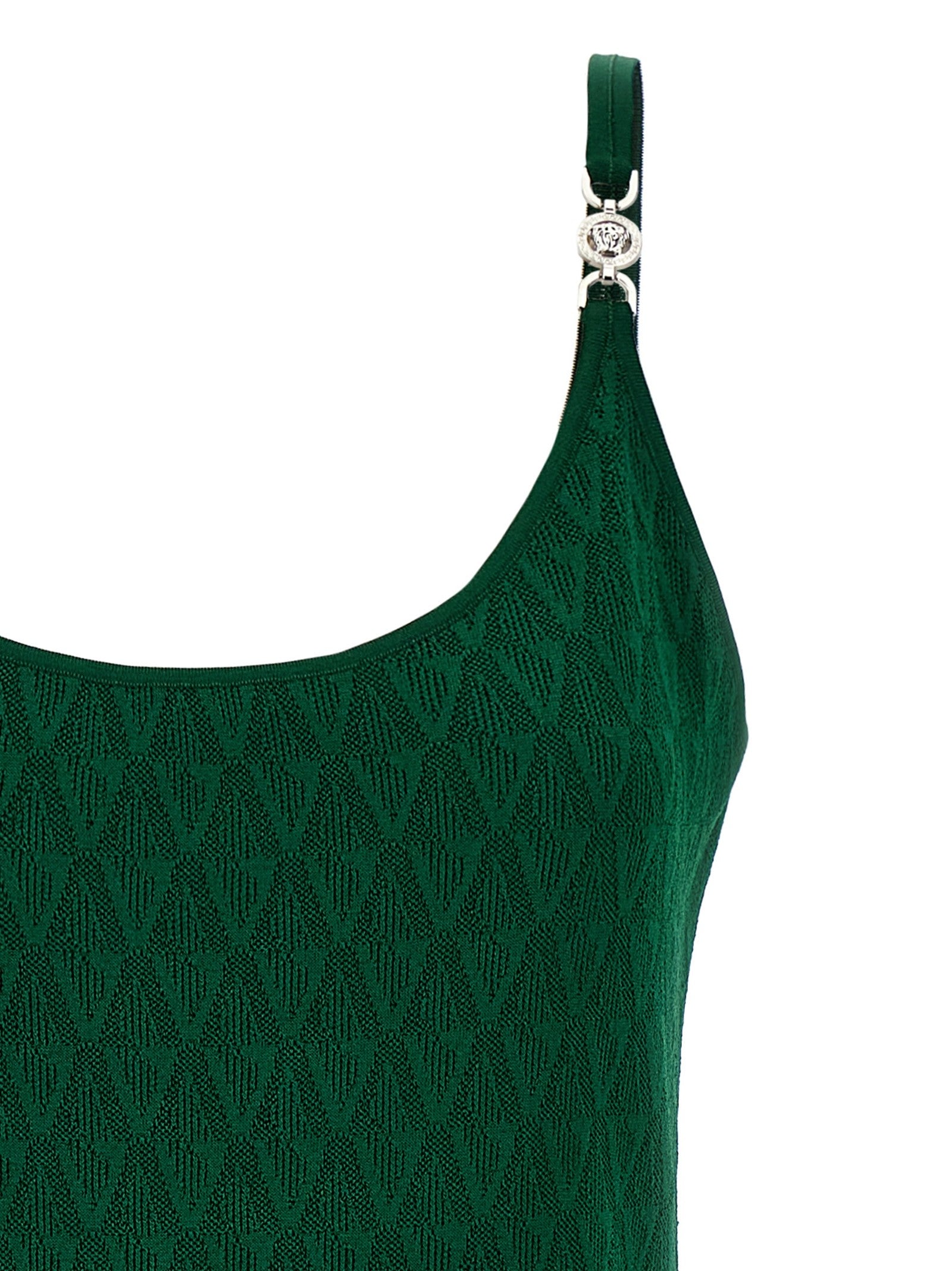 Versace Medusa Dress Green