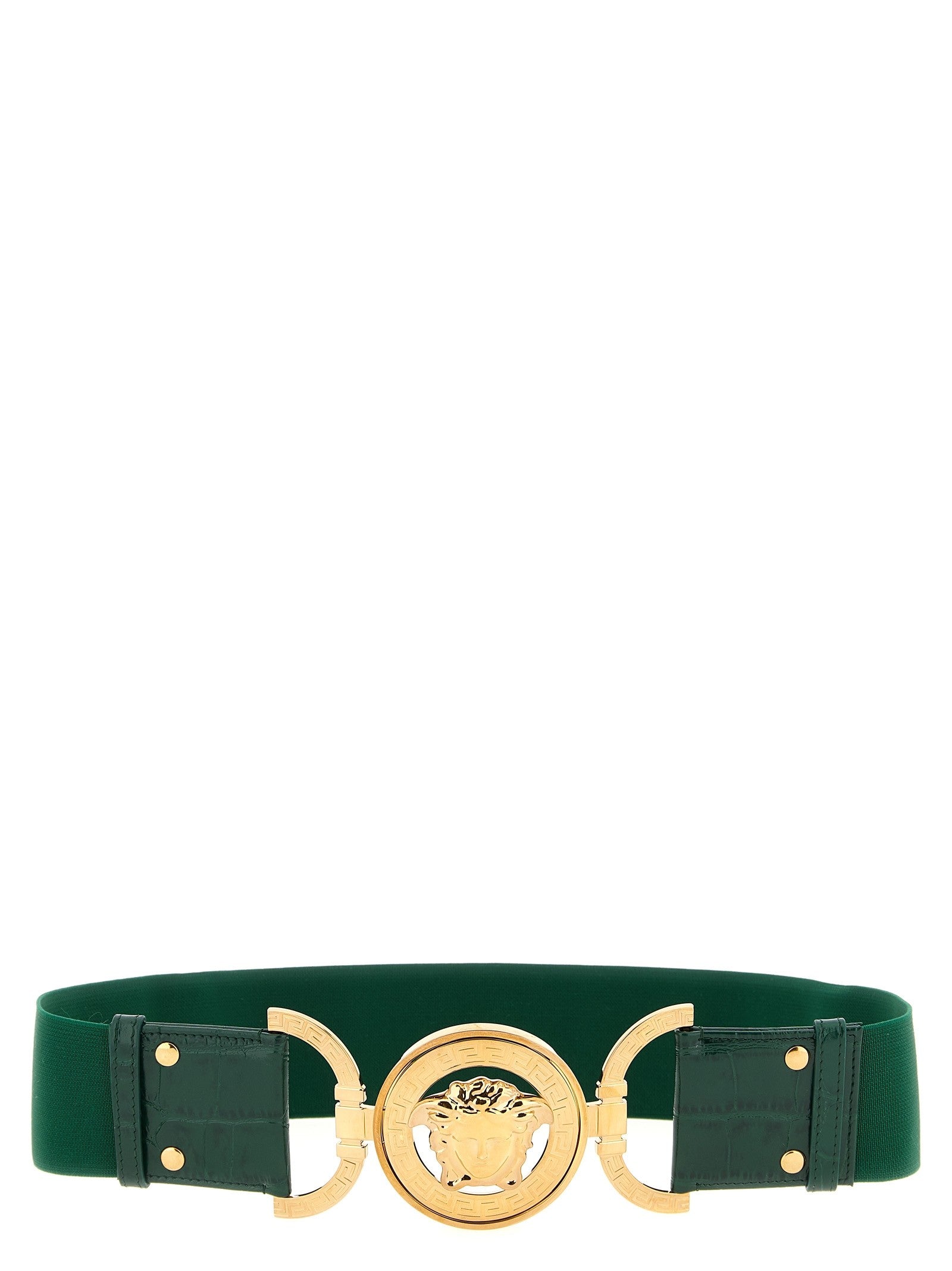 Versace Medusa Elastic Belt Green
