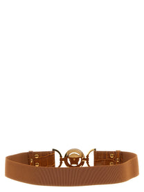 Versace Medusa Elastic Belt Brown