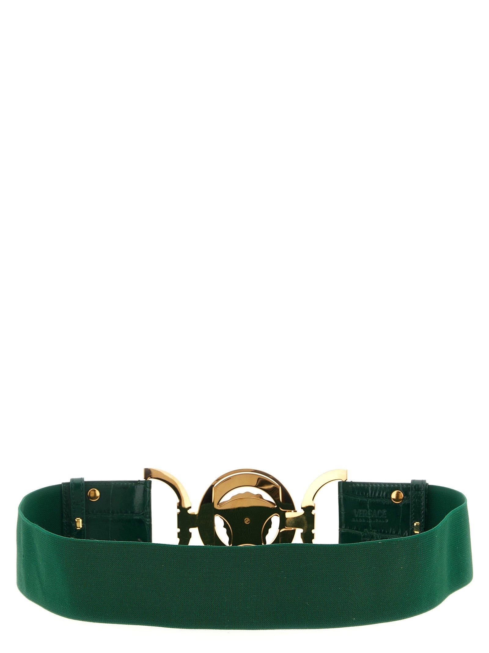 Versace Medusa Elastic Belt Green
