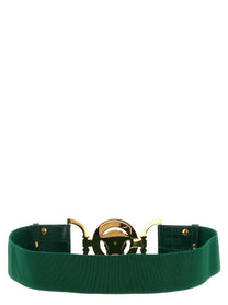 Versace Medusa Elastic Belt Green