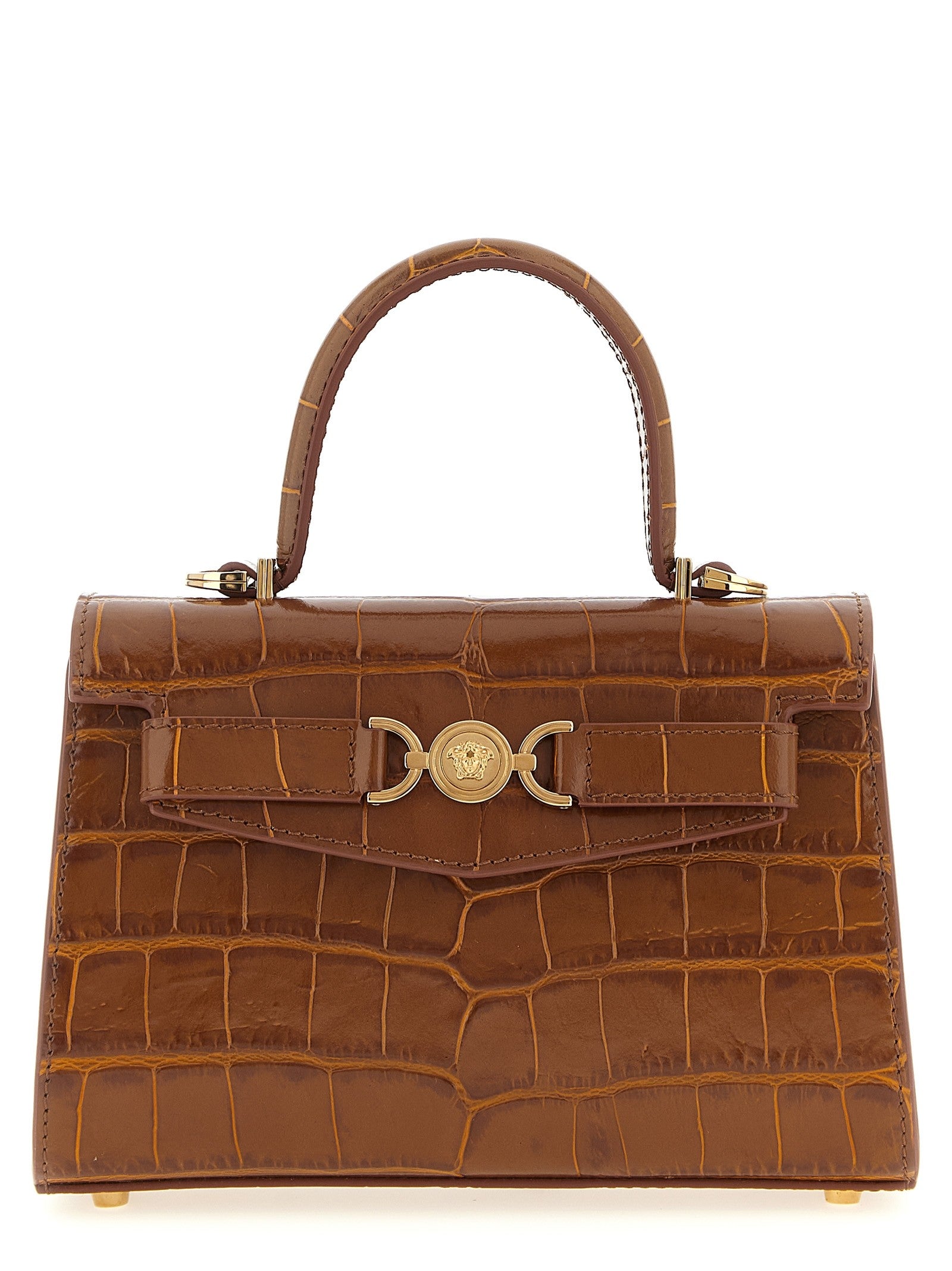 Versace Medusa Small Handbag Brown