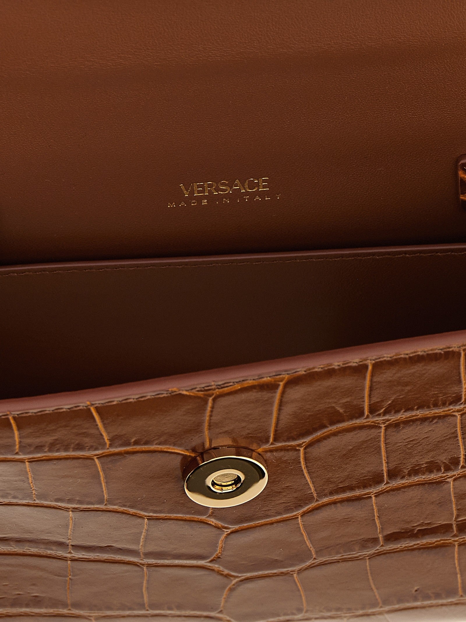 Versace Medusa Small Handbag Brown