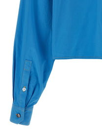 Versace Medusa Button Shirt Blue