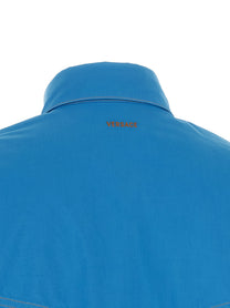 Versace Medusa Button Shirt Blue
