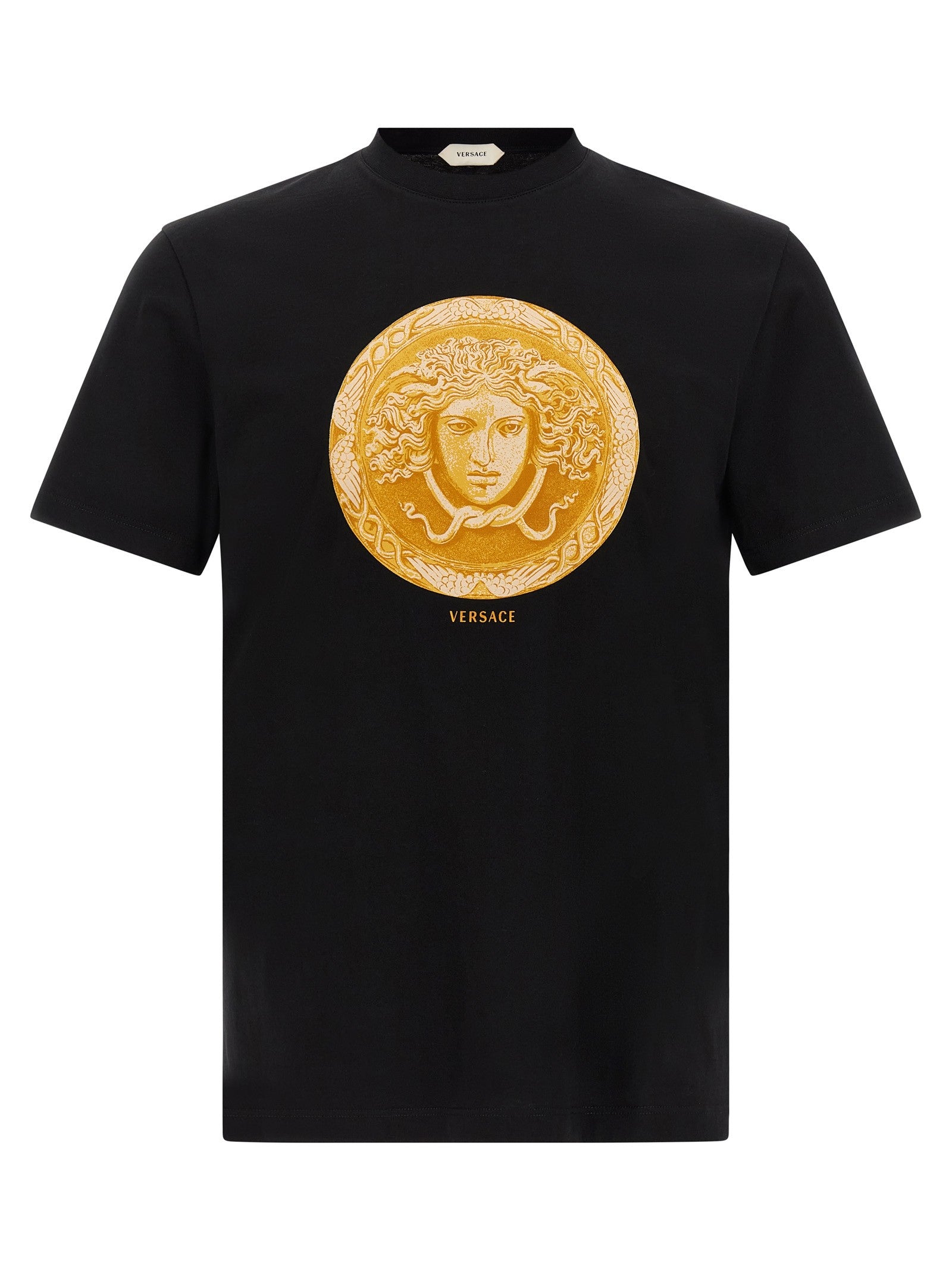 Versace Medusa Coin Print Shirt Black