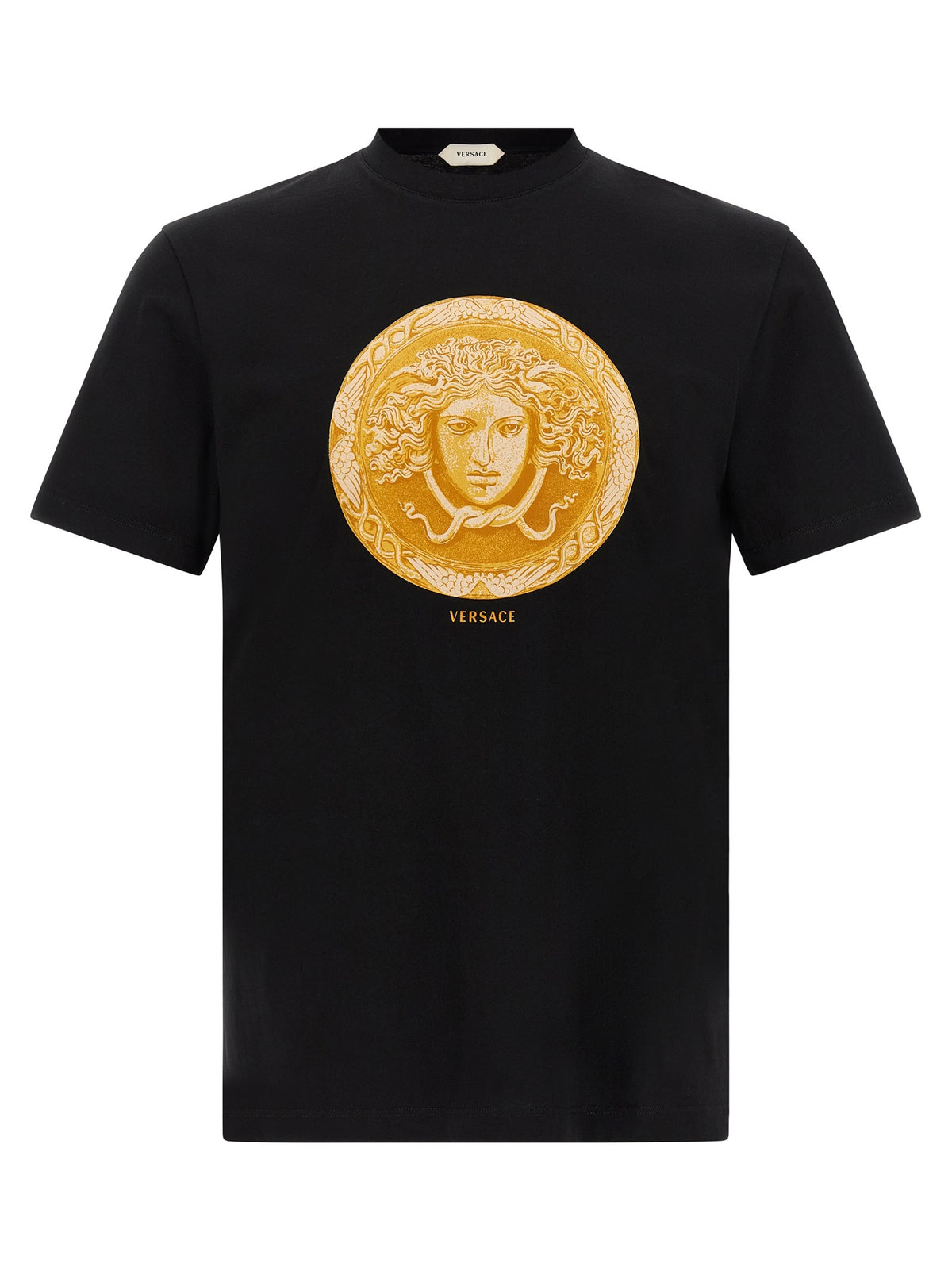 Versace Medusa Coin Print Shirt Black