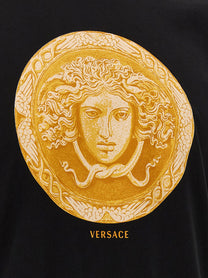 Versace Medusa Coin Print Shirt Black