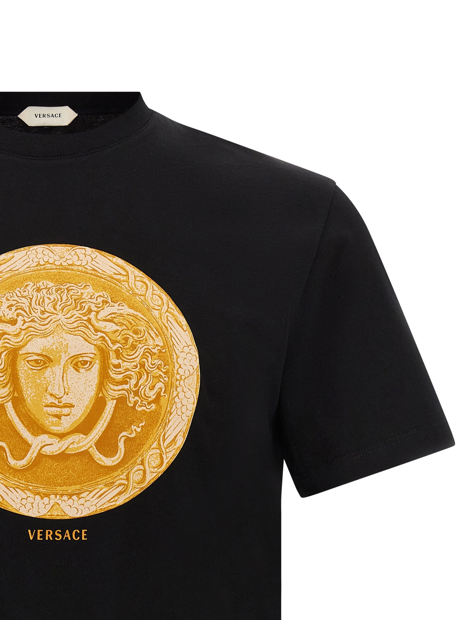 Versace Medusa Coin Print Shirt Black