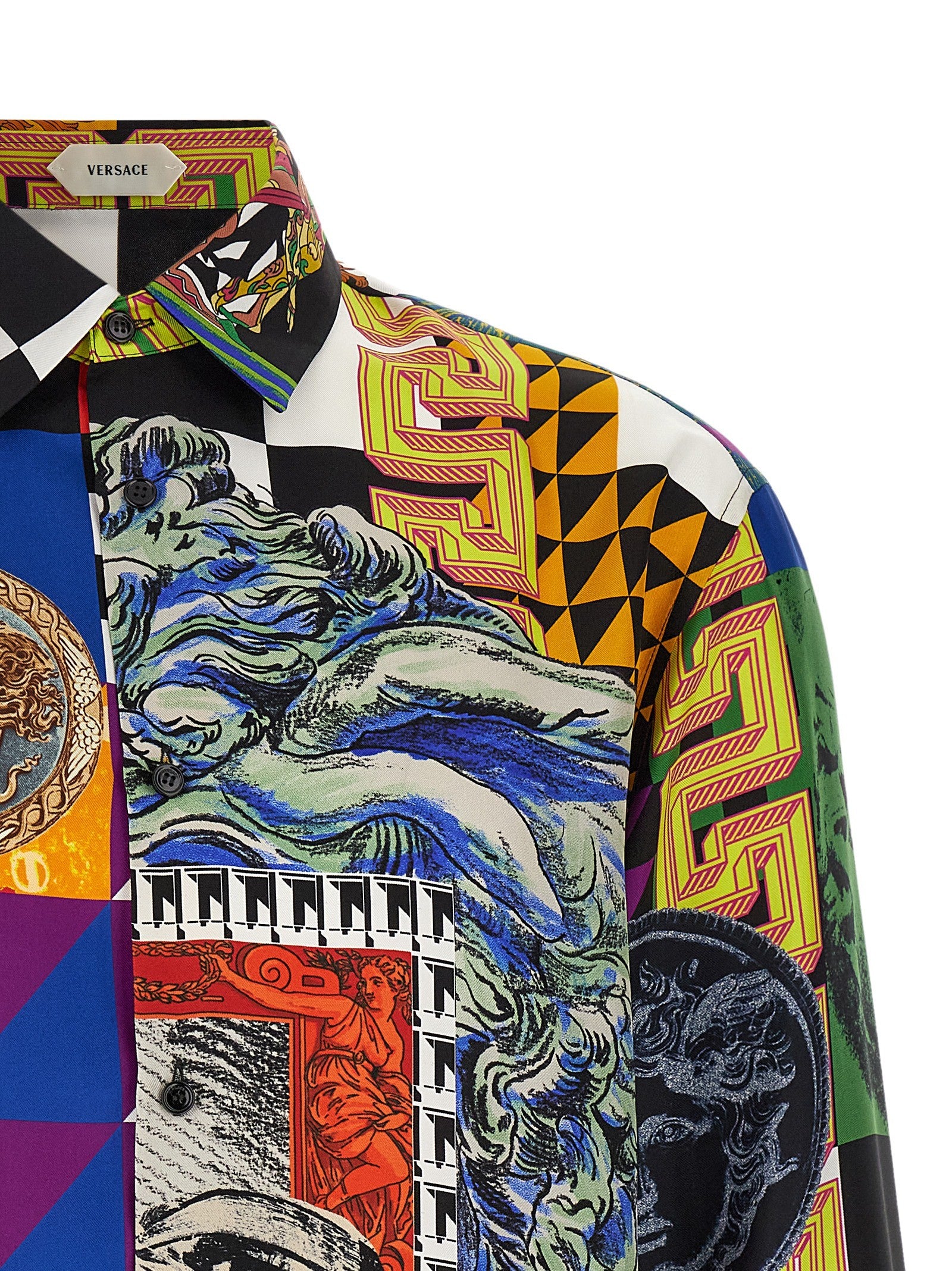 Versace Medusa Collage Shirt Gold