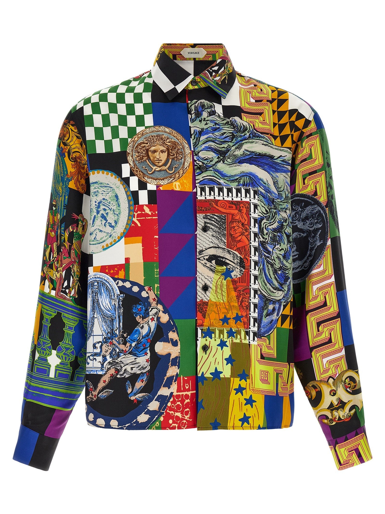 Versace Medusa Collage Shirt Gold