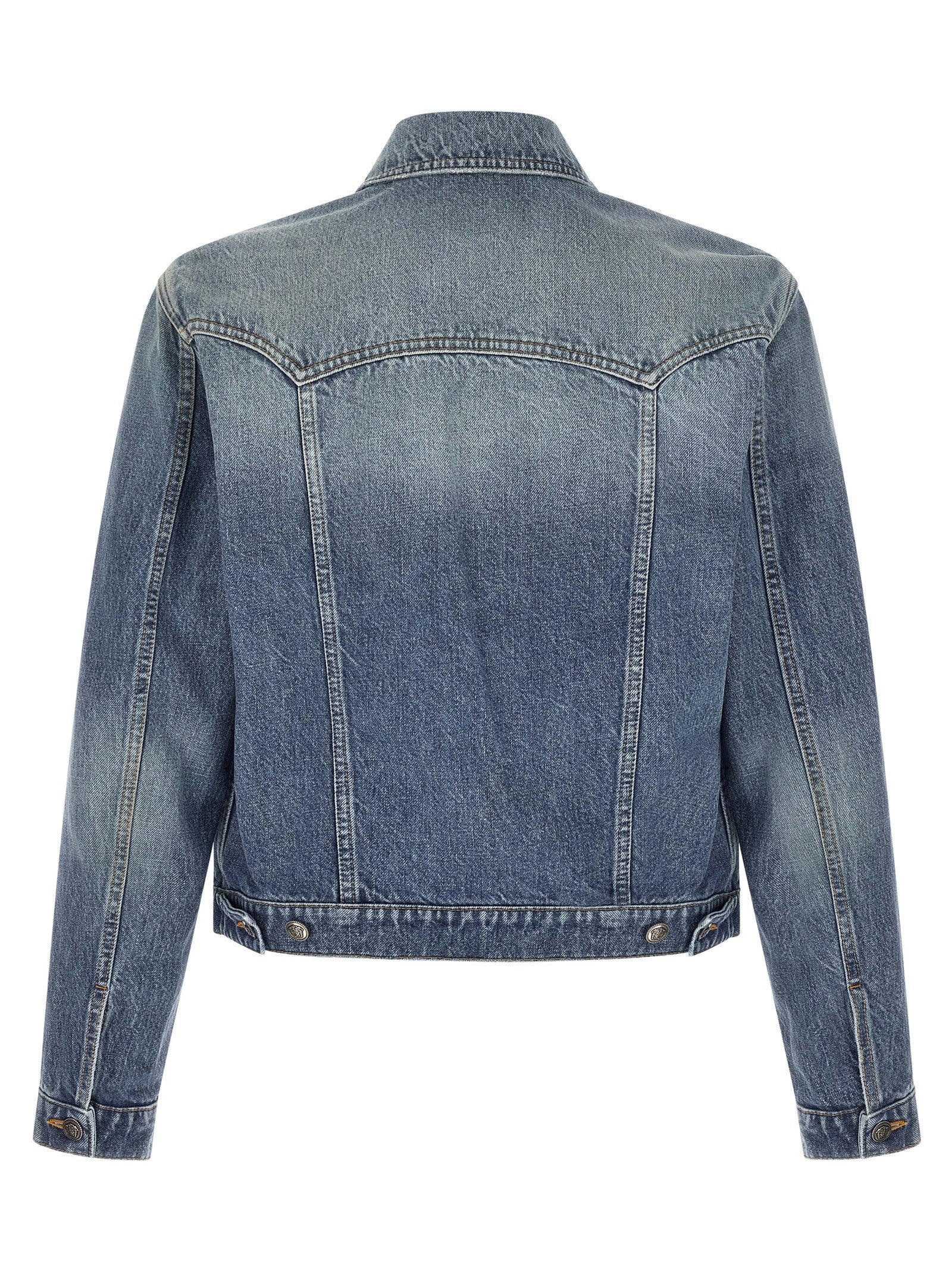 Versace Medusa Denim Jacket Blue
