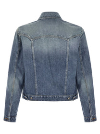 Versace Medusa Denim Jacket Blue