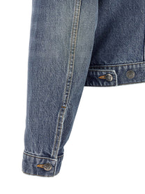 Versace Medusa Denim Jacket Blue