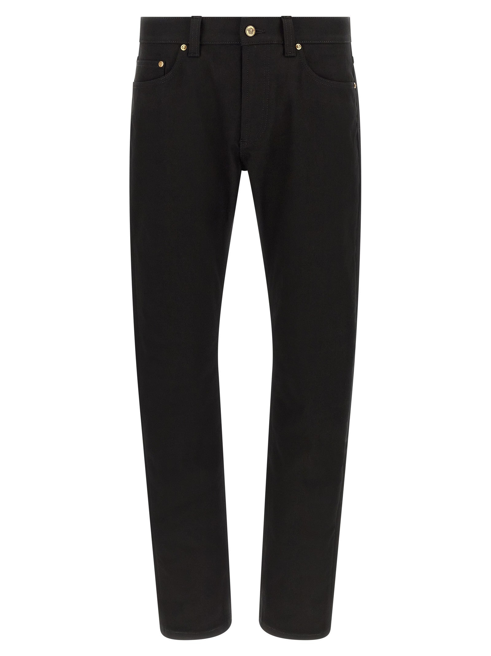 Versace Medusa Embroidery Jeans Black