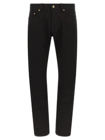 Versace Medusa Embroidery Jeans Black