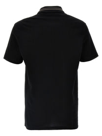 Versace Medusa Embroidery Polo Shirt Black