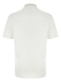 Versace Medusa Embroidery Polo Shirt White
